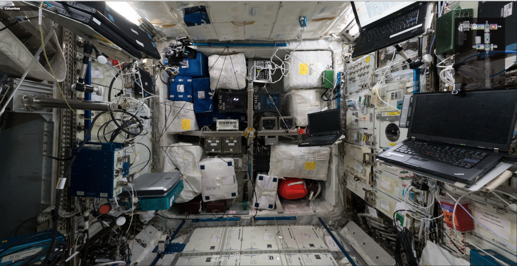 Screenshot ISS Virtual Tour (ESA)